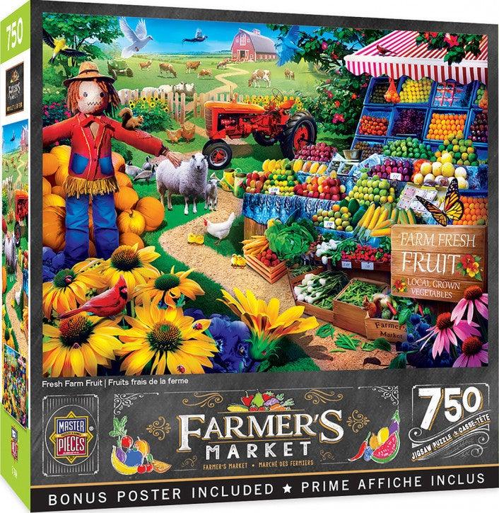 Masterpieces Farmer's Market, Fresh Farm Fruit 750pc Jigsaw Puzzle - Mega Games Penrith