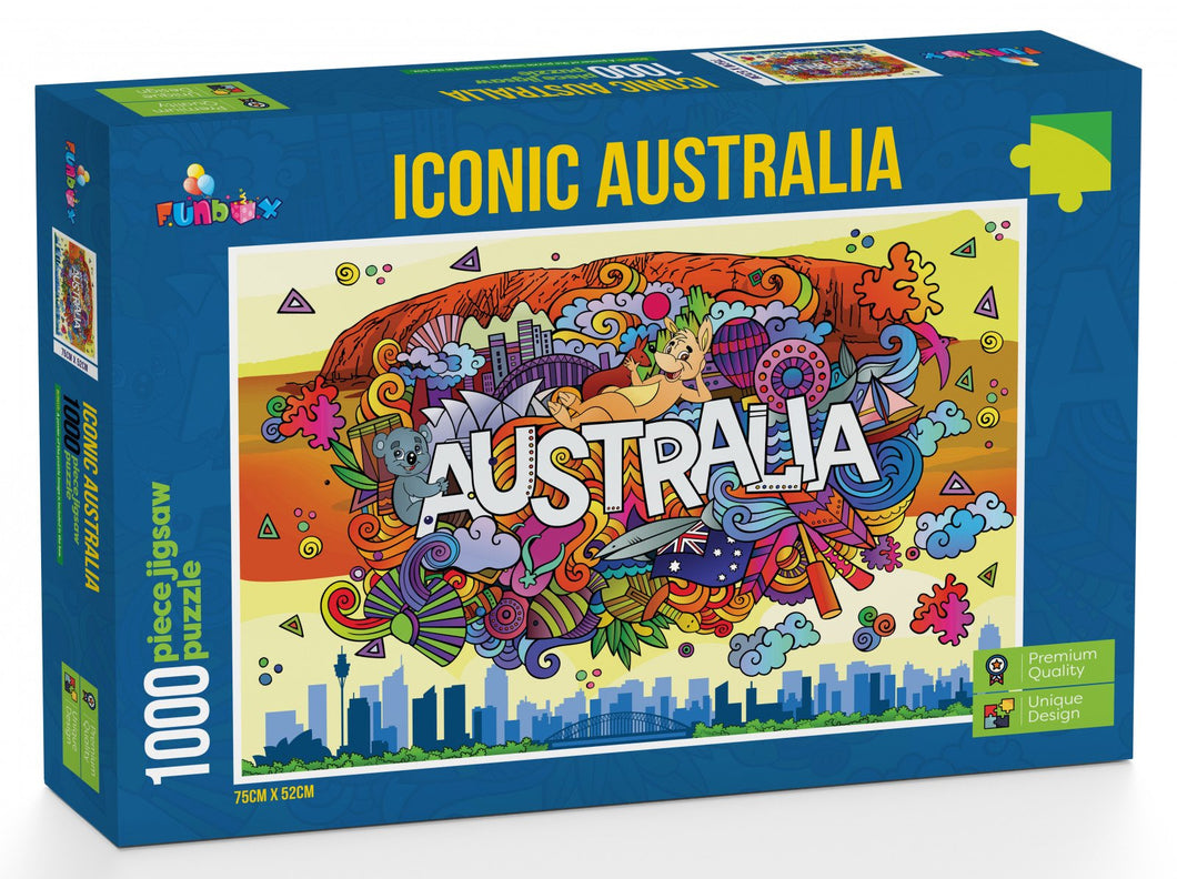 Funbox Puzzle Iconic Australia Puzzle 1,000 pieces - Mega Games Penrith