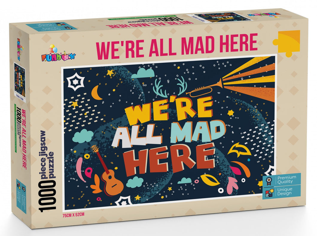 Funbox We're All Mad Here 1000pc - Mega Games Penrith