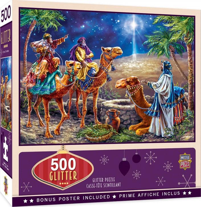 Masterpieces Sparkle & Shine, Three Magi 500pc Glitter Jigsaw Puzzle - Mega Games Penrith