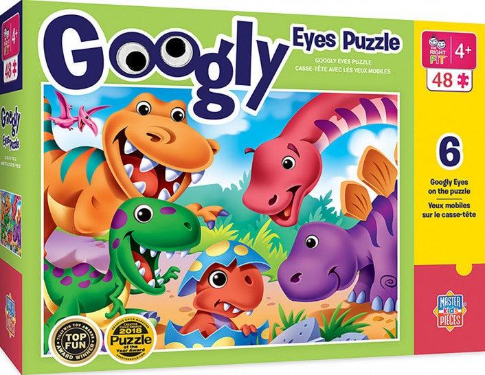 Masterpieces Googly Eyes 48pc Jigsaw Puzzle - Dinosaurs - Mega Games Penrith