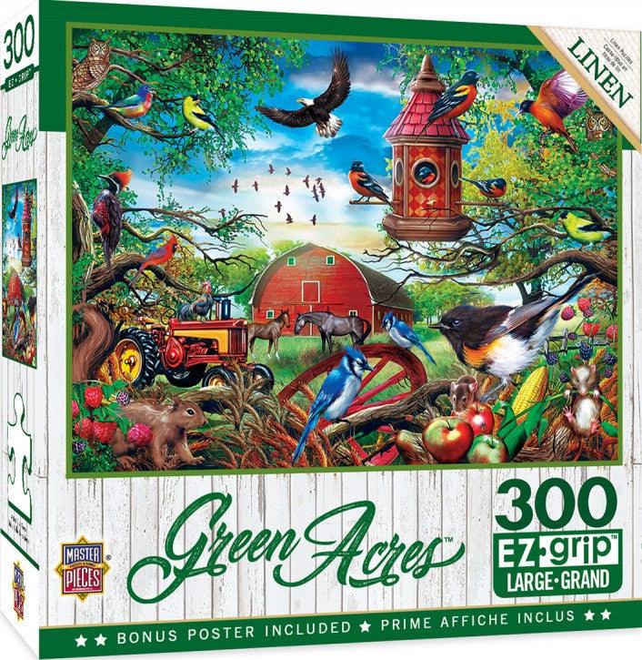 Masterpieces Green Acres, Farmland Frolic 300pc EZ Grip Jigsaw Puzzle - Mega Games Penrith