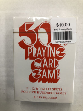500 Playing Cards - Mega Games Penrith