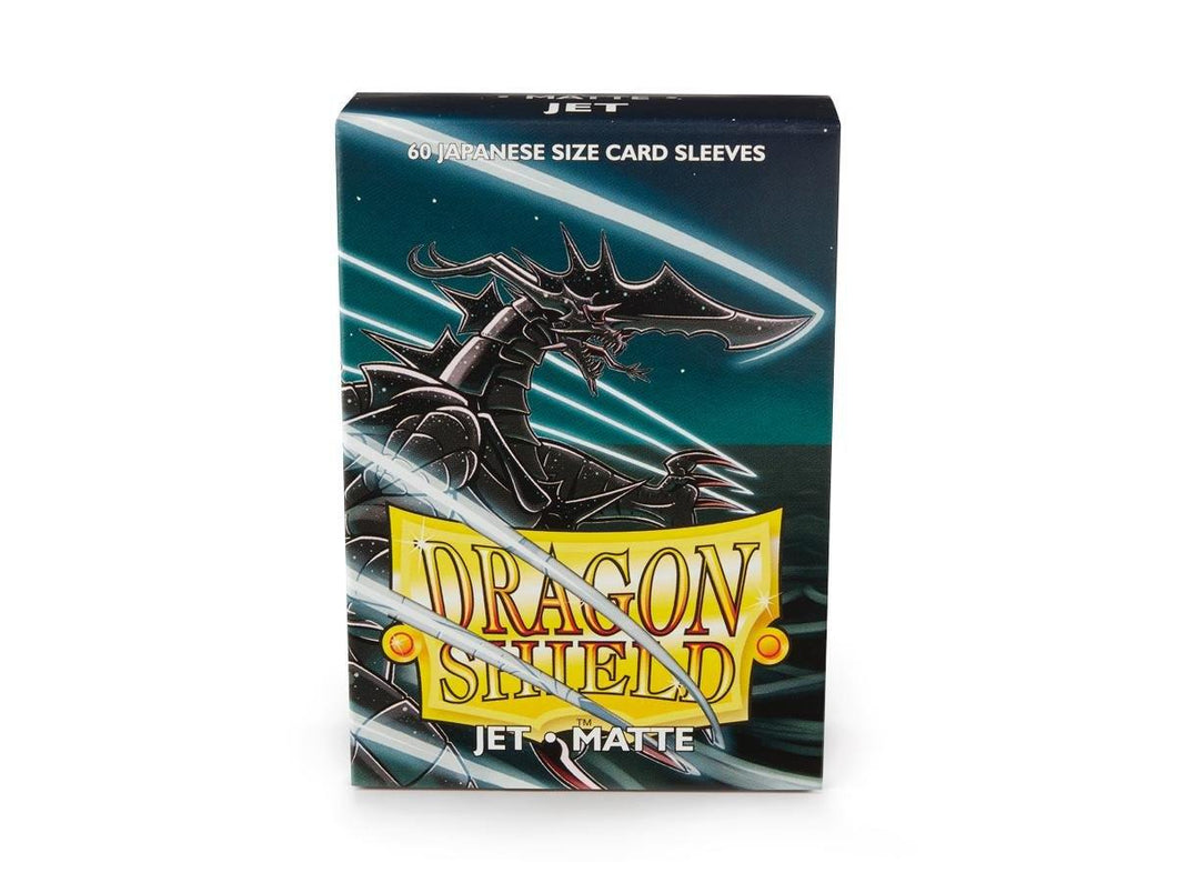 Sleeves - Dragon Shield Japanese - Box 60 - Jet Matte - Mega Games Penrith