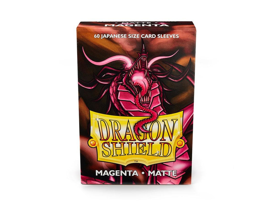 Sleeves - Dragon Shield Japanese- Box 60 - Magenta MATTE - Mega Games Penrith