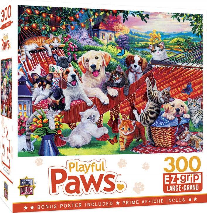 Maserpieces Playful Paws A Lazy Afternoon 300pc Ezgrip Jigsaw Puzzle - Mega Games Penrith