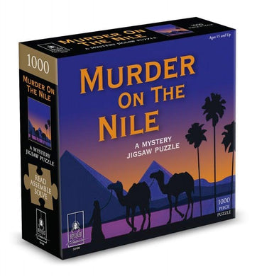 Murder On The Nile A Mystery Jigsaw Puzzle 1000pc - Mega Games Penrith