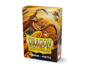 Sleeves - Dragon Shield Japanese- Box 60 - Orange MATTE - Mega Games Penrith