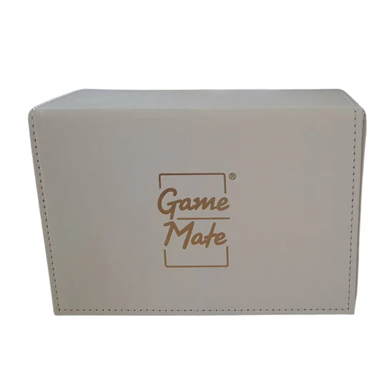 White High-Class Deck Box - Magnetic Closure - 160 Cards - Game Mate