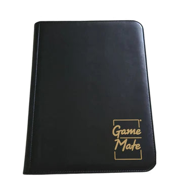 Black High-Class - 9pkt Card Binder - Zippered - 360 Cards - Game Mate