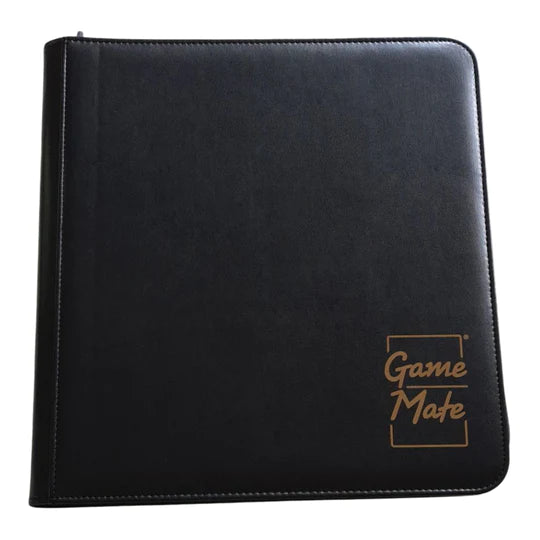 Black High-Class - 12pkt Card Binder - Zippered - 528 Cards - Game Mate
