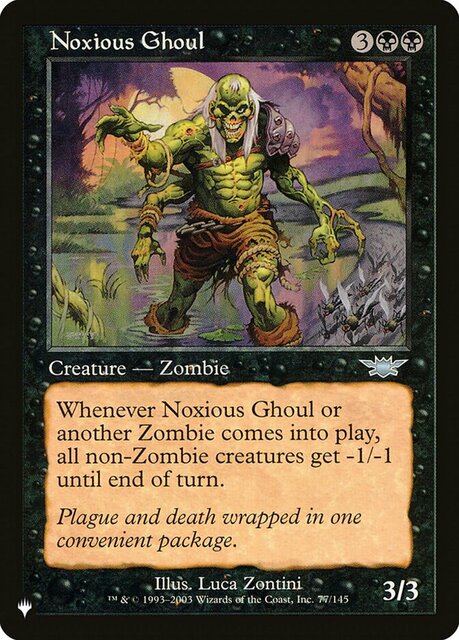 Noxious Ghoul (List) #77 Bk U [LGN]