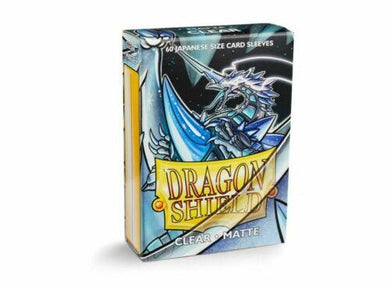 Dragon Shield Japanese Size Clear Matte Sleeves 60ct - Mega Games Penrith