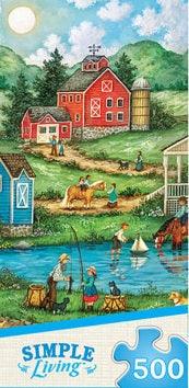 Masterpieces Simple Living, Fishing with Grandpa 500pc Jigsaw Puzzle - Mega Games Penrith