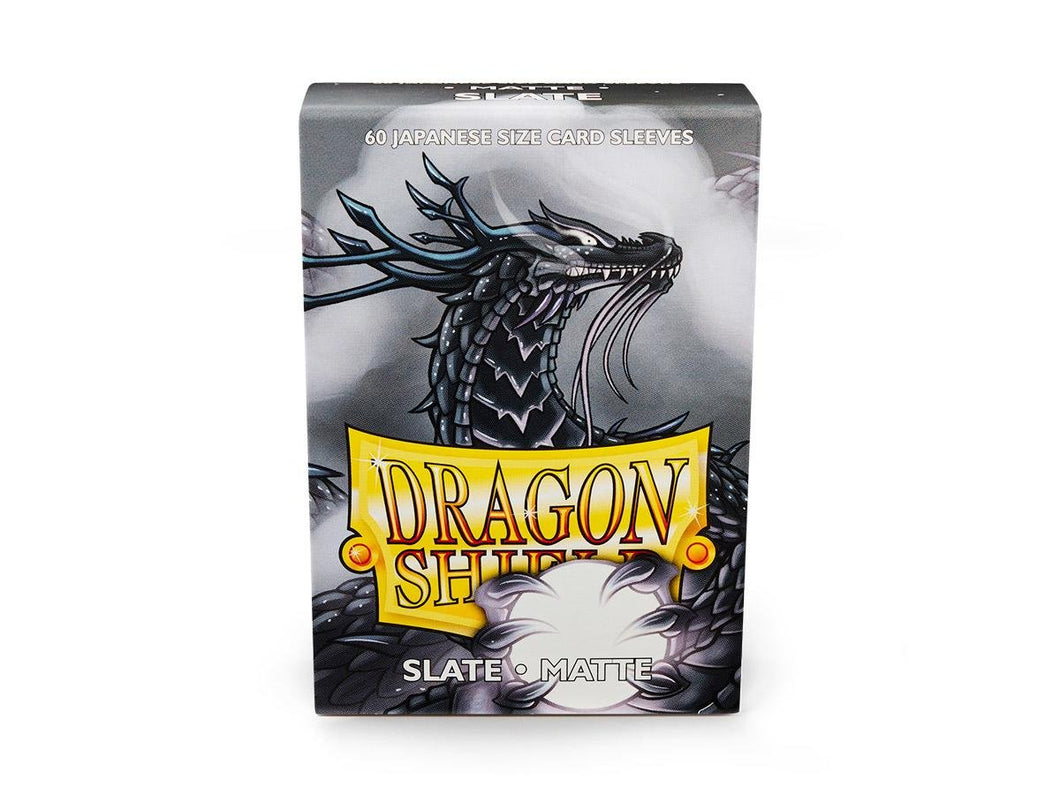 Sleeves - Dragon Shield Japanese- Box 60 - Slate MATTE - Mega Games Penrith