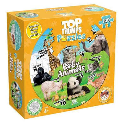 Top Trumps Baby Animals 100 XL Pc Floor Puzzle - Mega Games Penrith