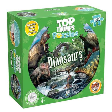Top Trumps Dinosaur Puzzle - 100 XL Pc Floor Puzzle - Mega Games Penrith
